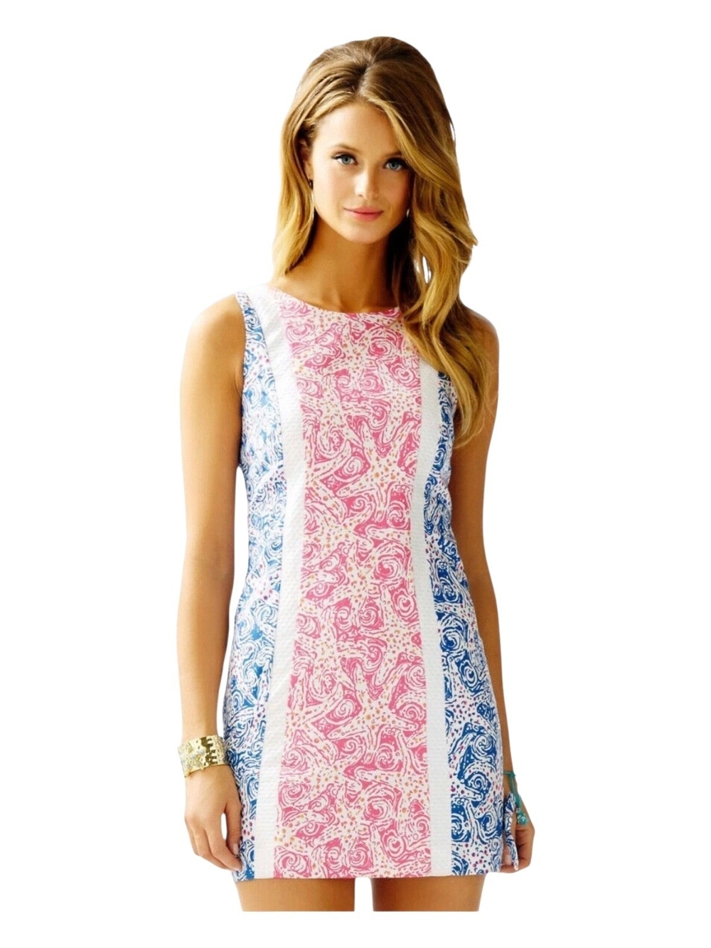 Lilly Pulitzer Delia Shift Dress In Indigo Star Crush 4